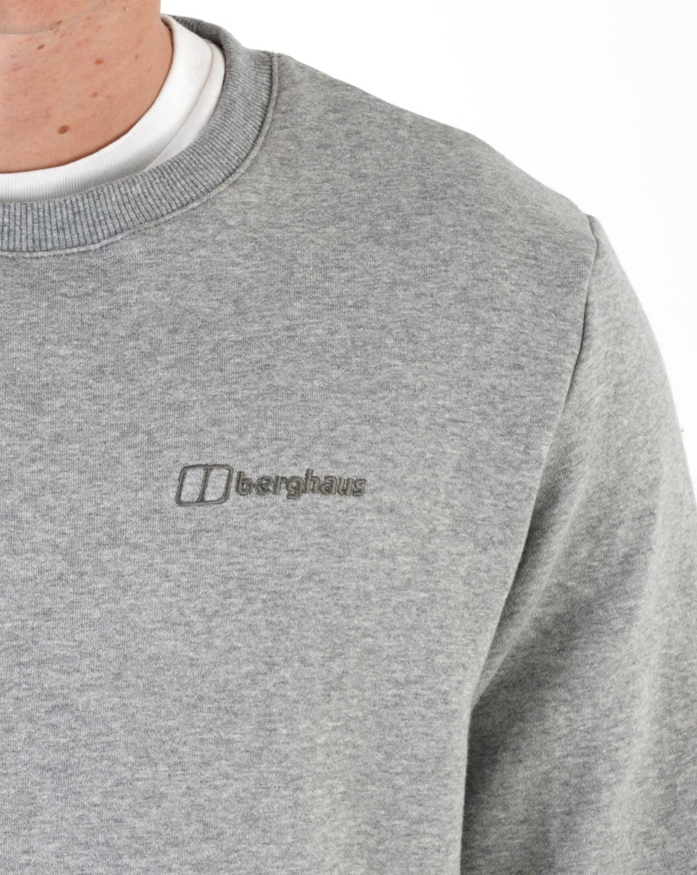 Berghaus Logo Crew Neck Sweatshirt Grey Marl - Image 2