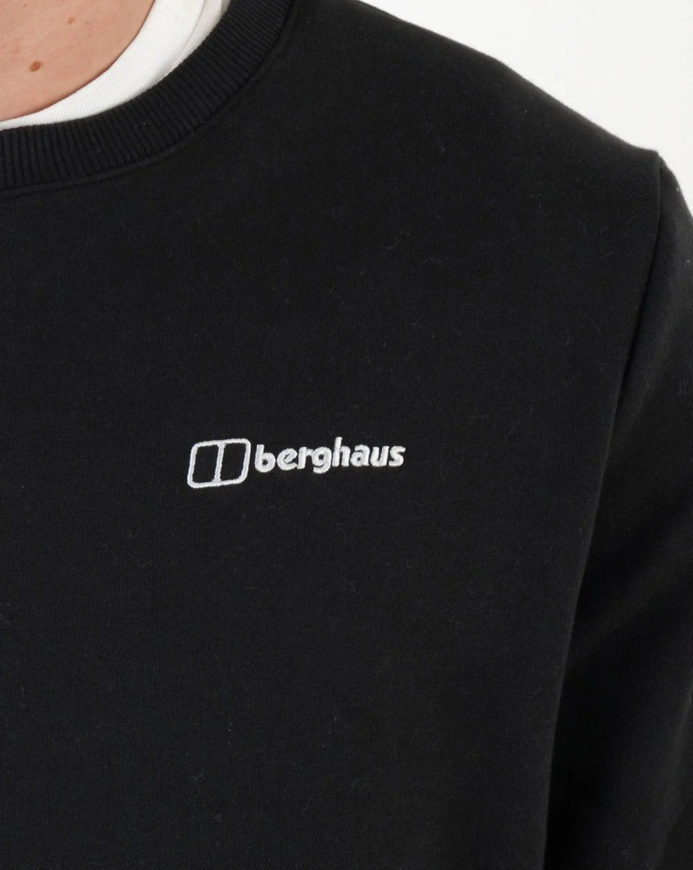 Berghaus Logo Crew Neck Sweatshirt Jet Black - Image 2