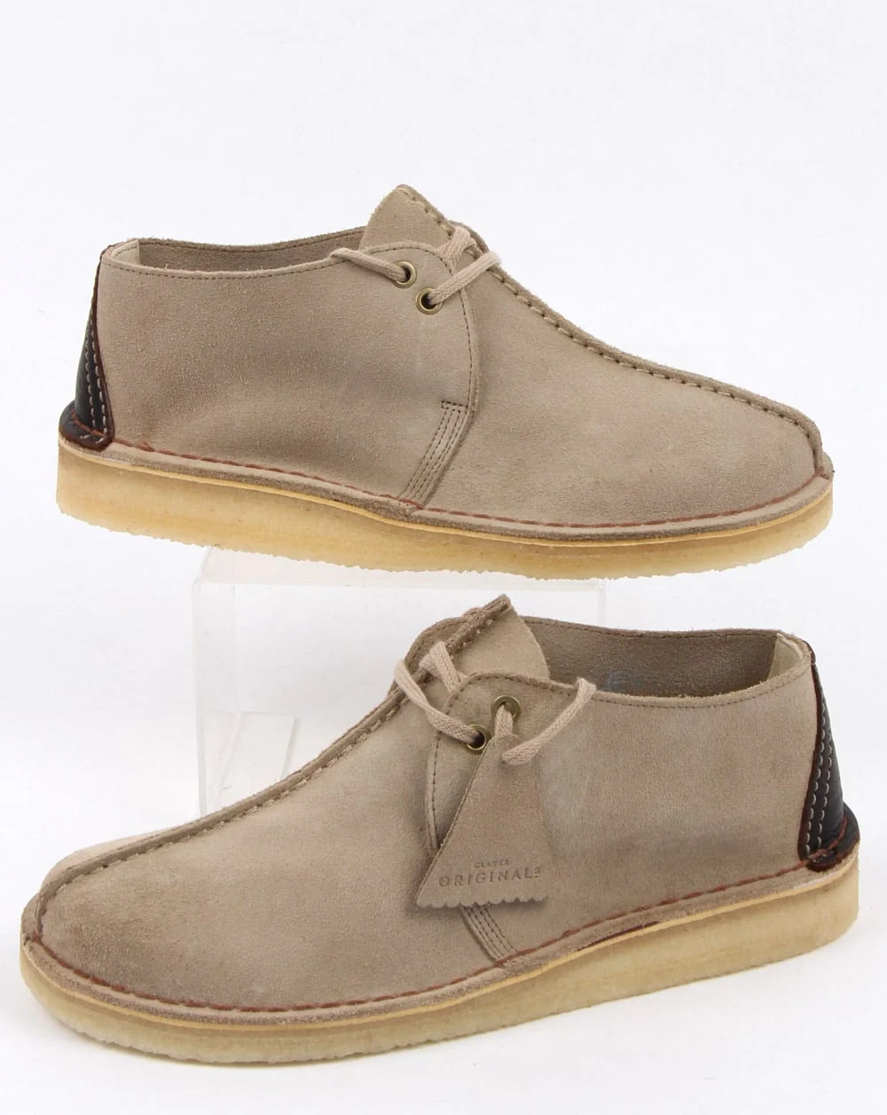 Clarks Originals Desert Trek Suede Shoes Sand - Image 3