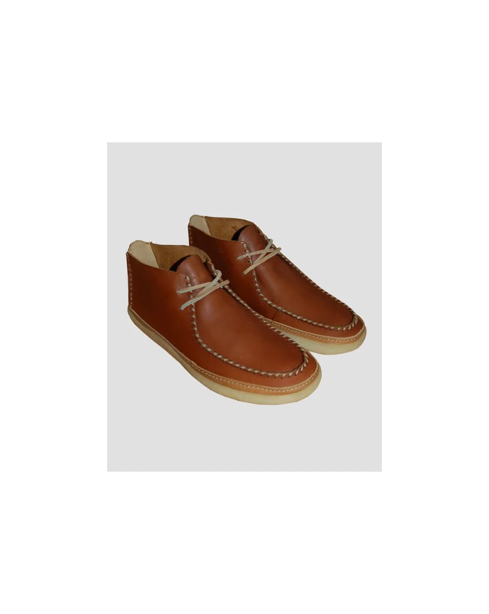Clarks Originals Vulco Spear Boots Brown Leather - Image 2