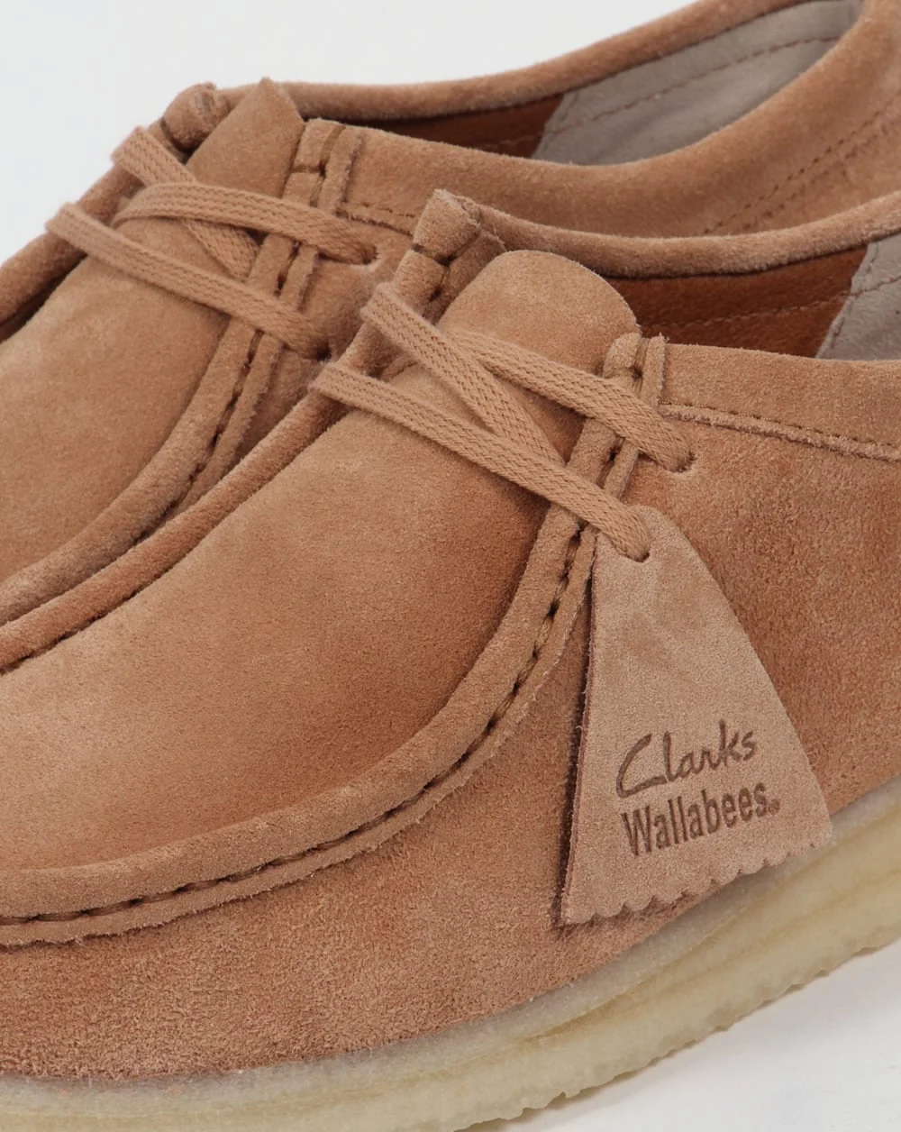 Clarks Originals Wallabee Suede Shoes Fudge - Image 4