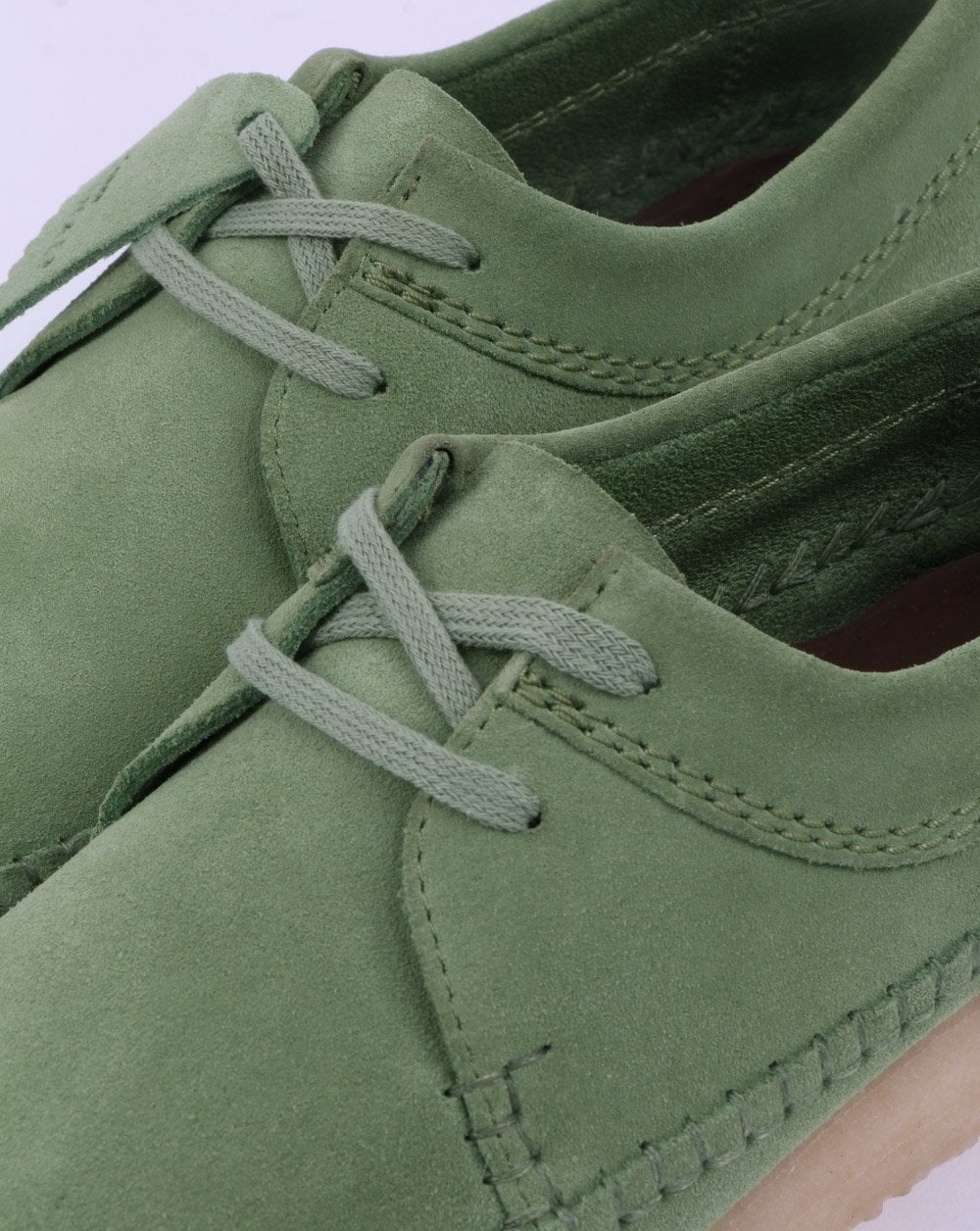 Clarks Originals Weaver Shoes Cactus Green - Image 2