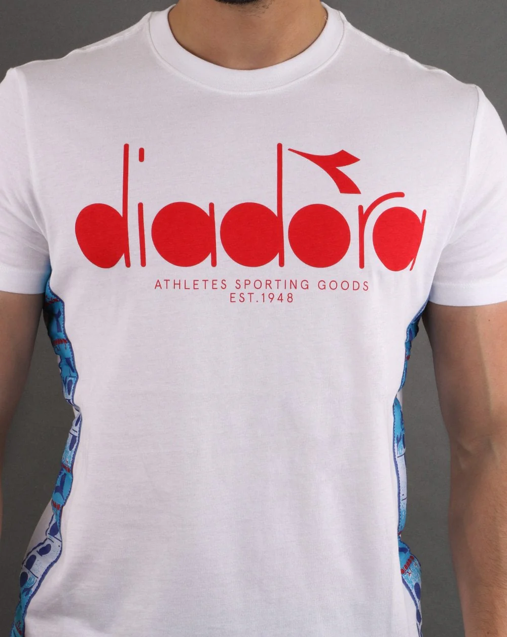 Diadora 5palle Offside T-shirt Super White/carmine Red - Image 3