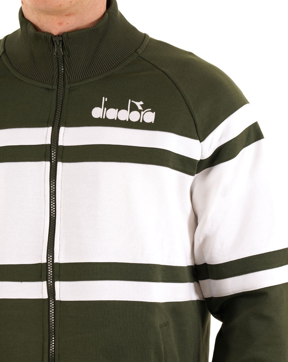 Diadora 80s Track Top Green Rifle - Image 2