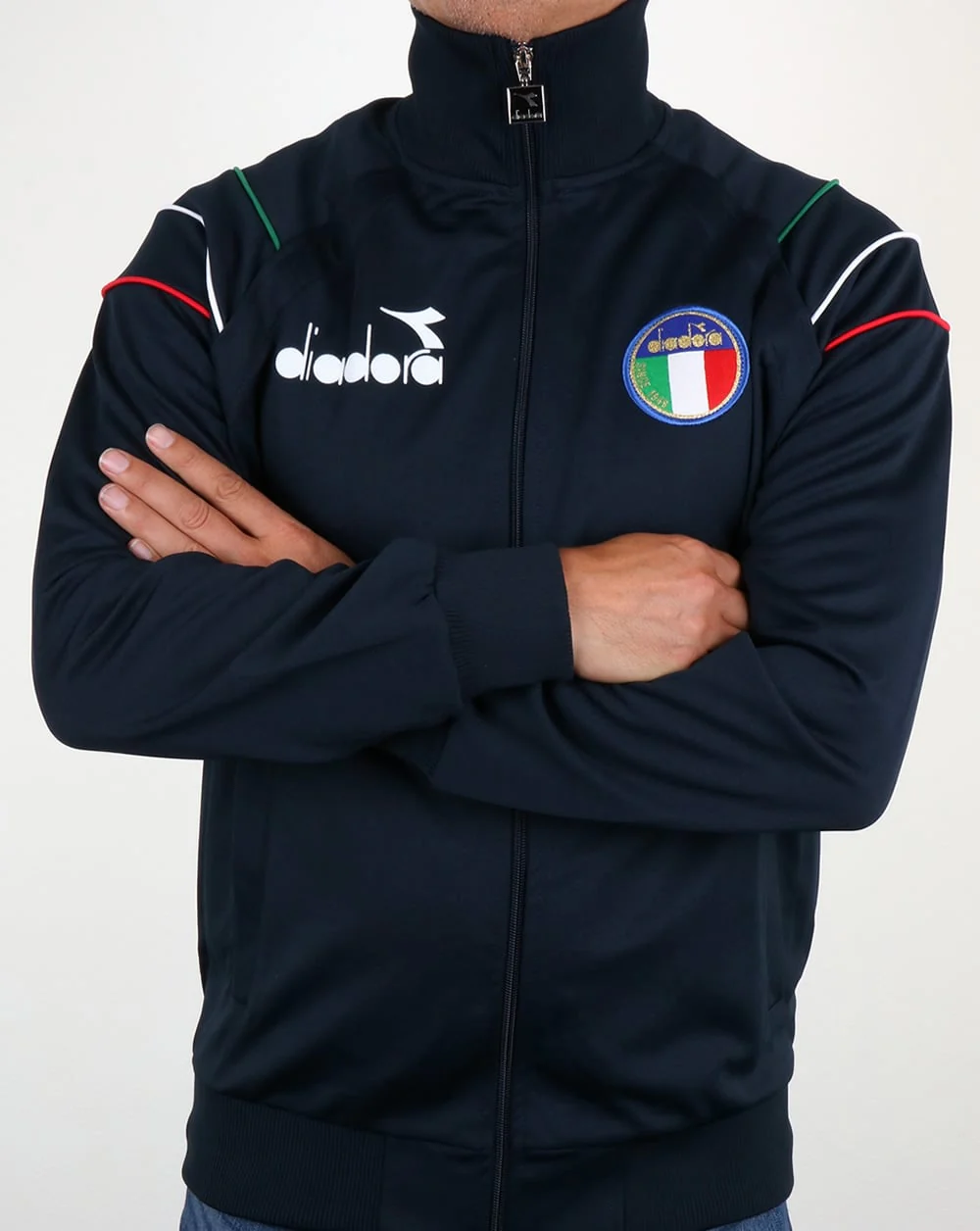 Diadora 80s Track Top in Navy Blue - Image 3