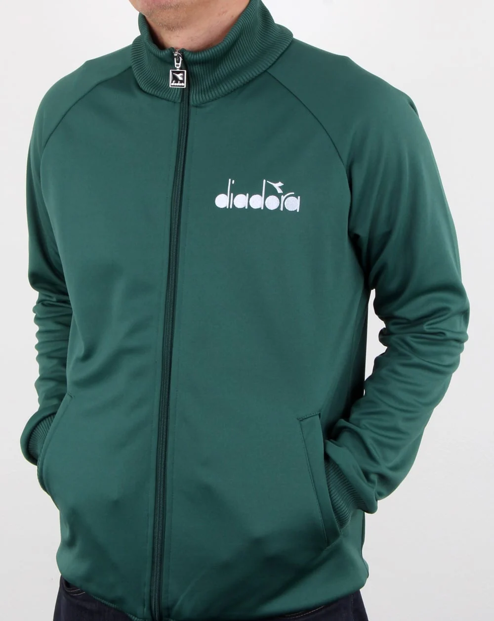 Diadora 80s Track Top Posy Green - Image 3