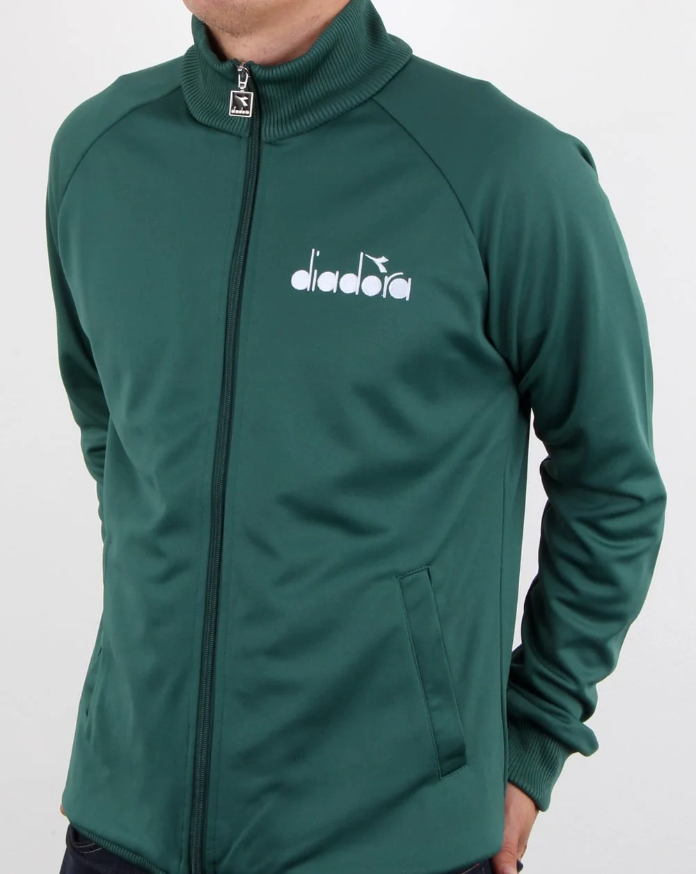 Diadora 80s Track Top Posy Green - Image 4
