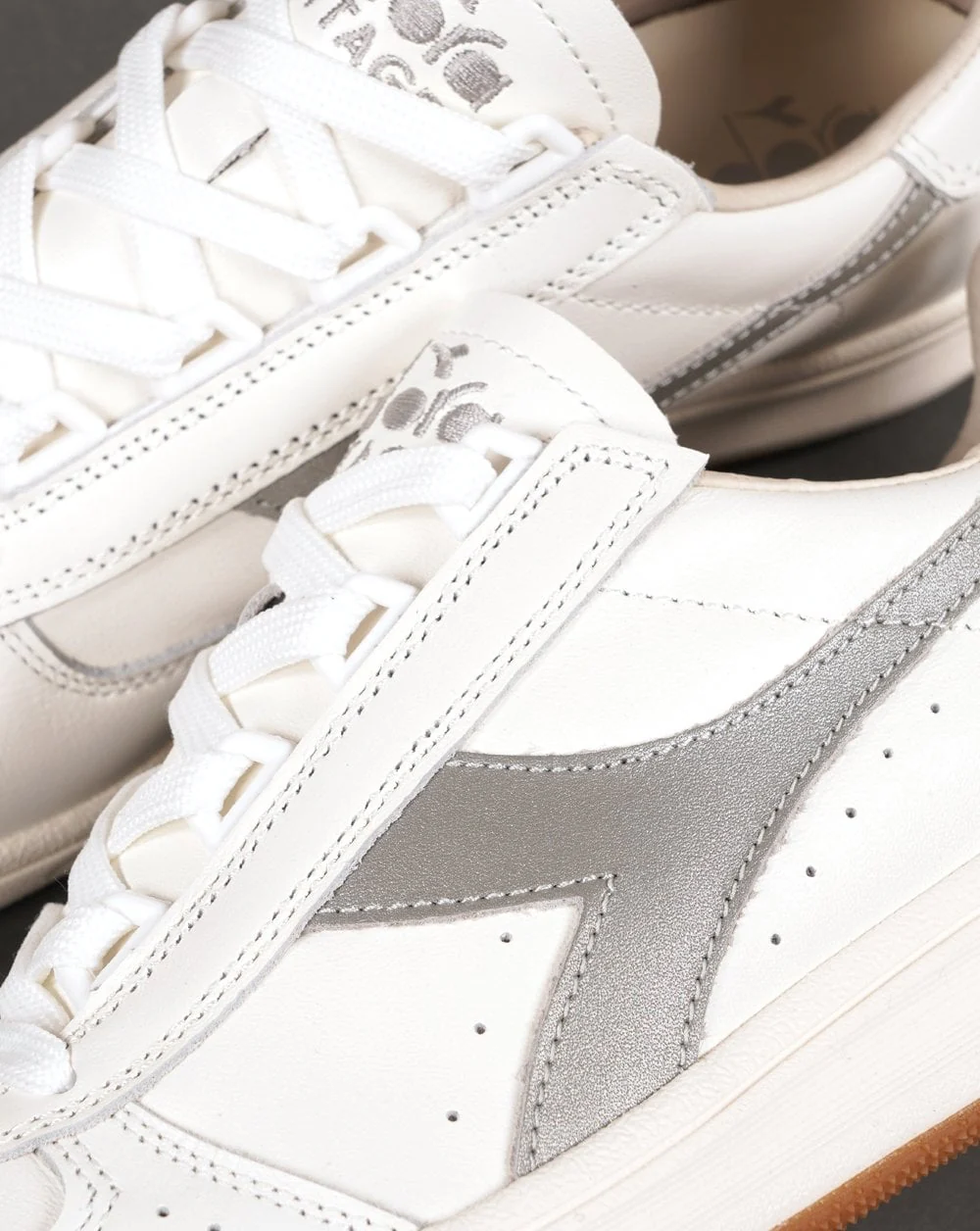 Diadora B Elite 84 Italia Trainers White / Silver - Image 4