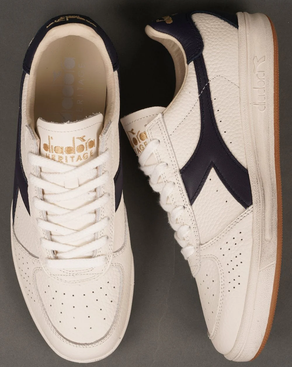 Diadora B Elite Domino Trainers White/Peacoat - Image 4