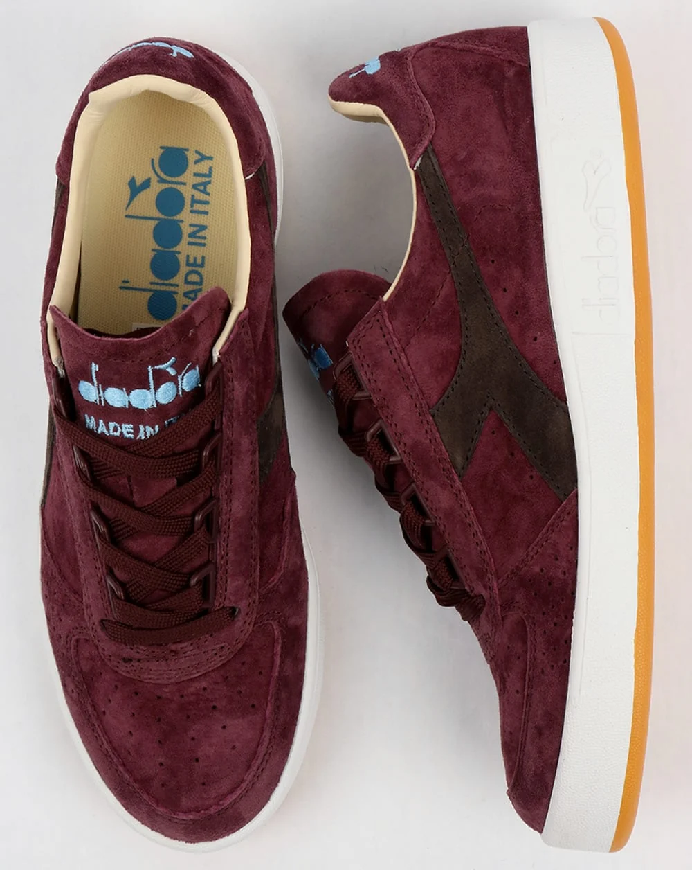 Diadora B Elite Italia Suede Trainers Decadent Chocolate - Image 2