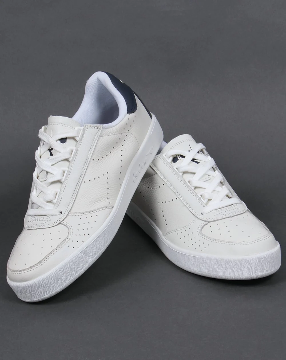 Diadora B. Elite Premium L Trainers White/Blue - Image 3