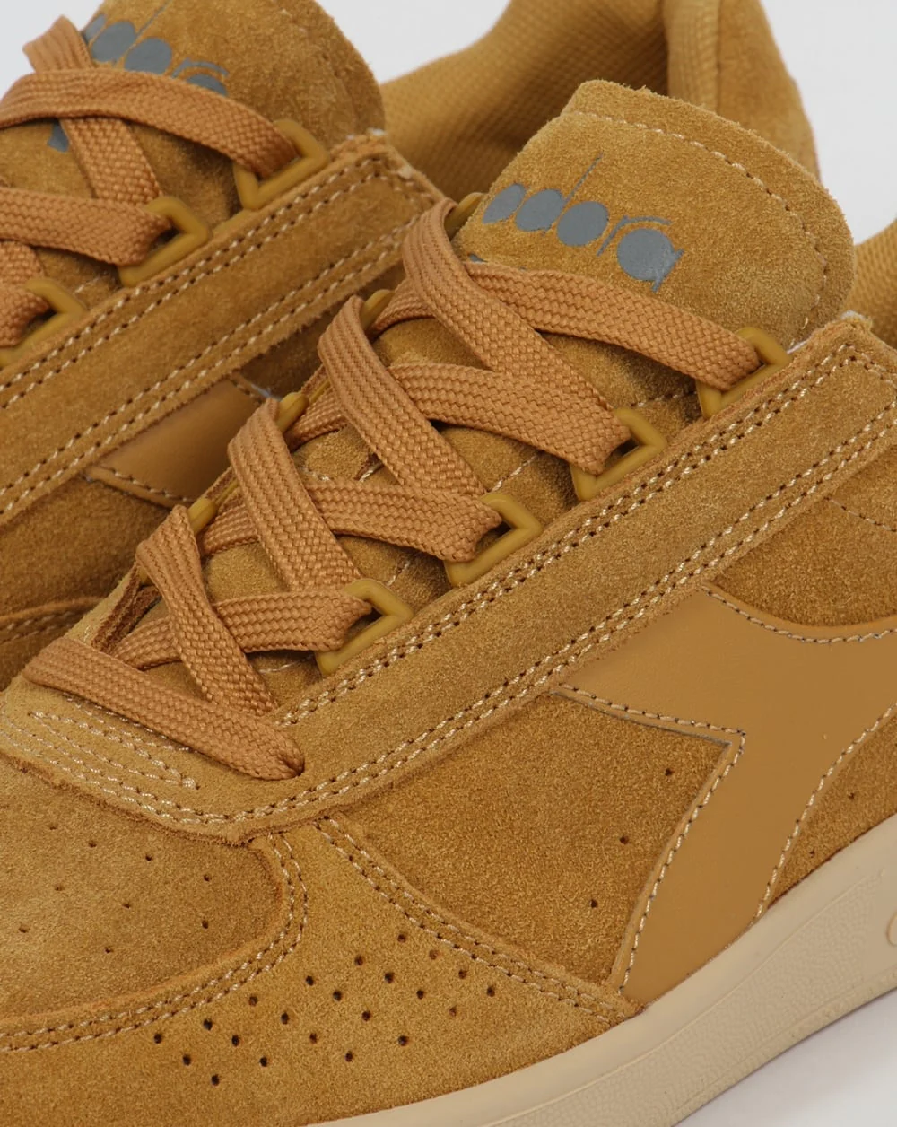 Diadora B. Elite Suede Trainers Mustard - Image 4