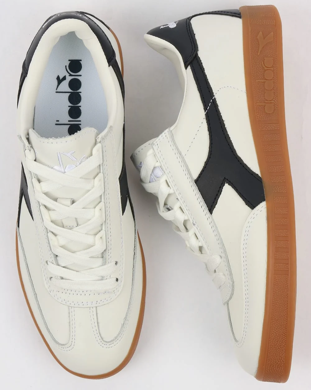 Diadora B Original Premium Trainers White/Blue - Image 2