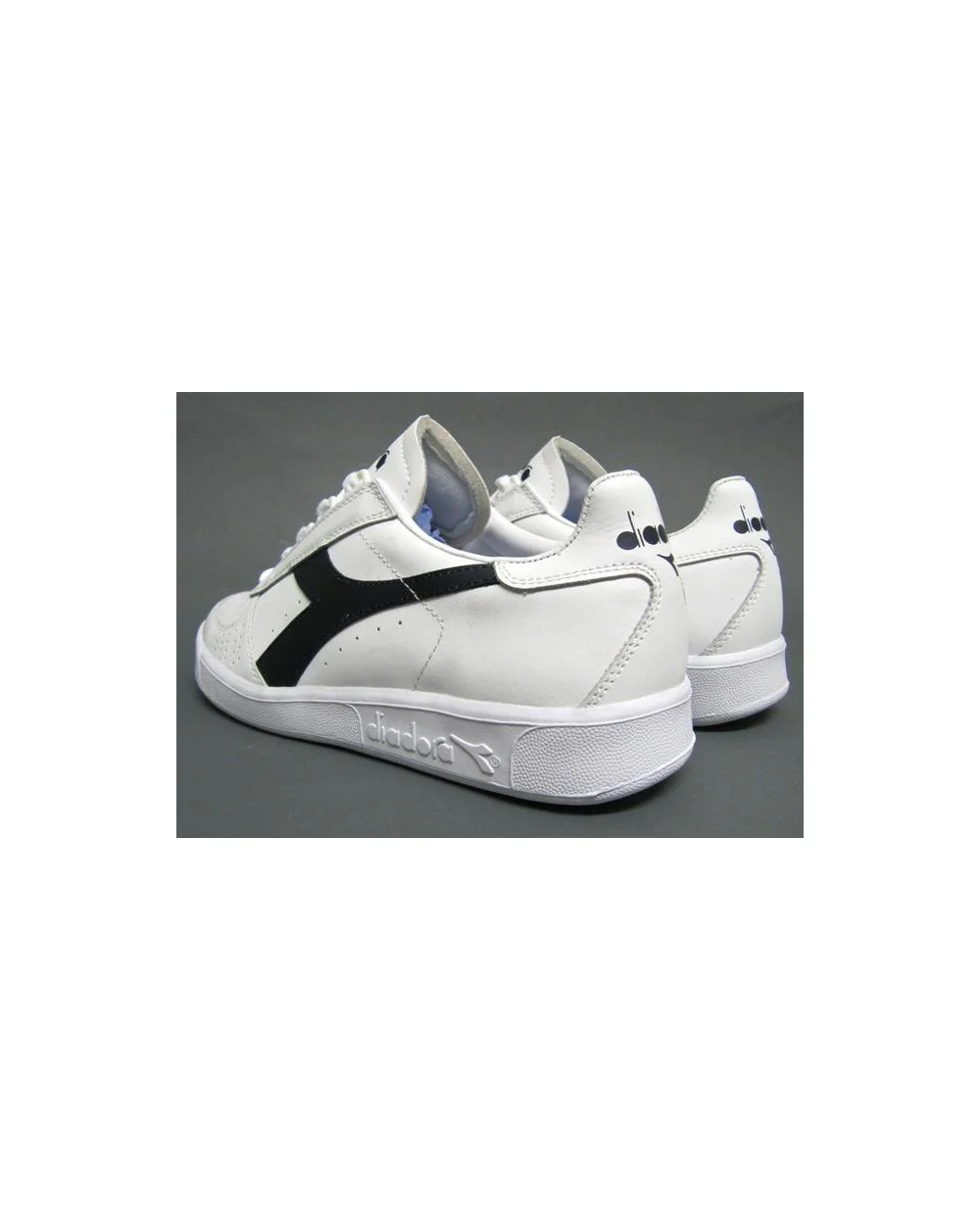 Diadora Borg Elite Trainers White/Navy - Image 2