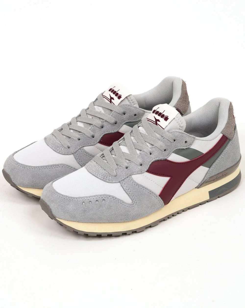 Diadora Camaro M2 Smooth Trainers Soft Grey Port - Image 2