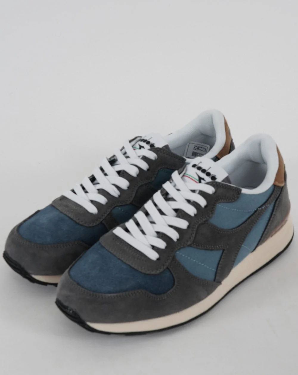 Diadora Camaro Suede Trainer Blue Mirage - Image 2