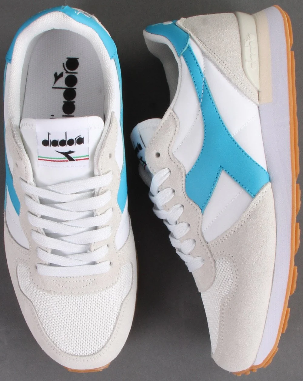 Diadora Camaro Trainers White/cyan - Image 2