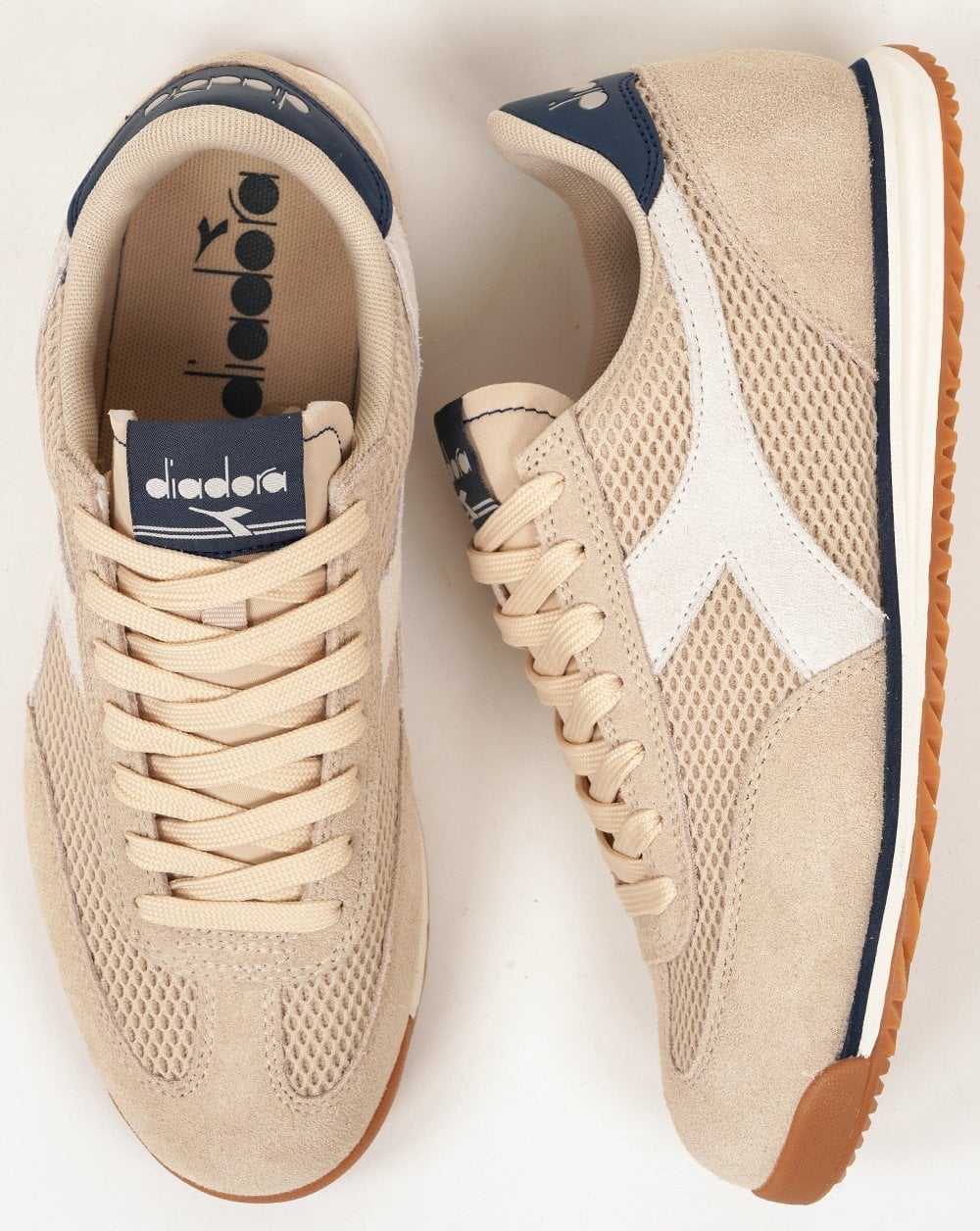 Diadora Cross Mesh Trainers Parchment - Image 4
