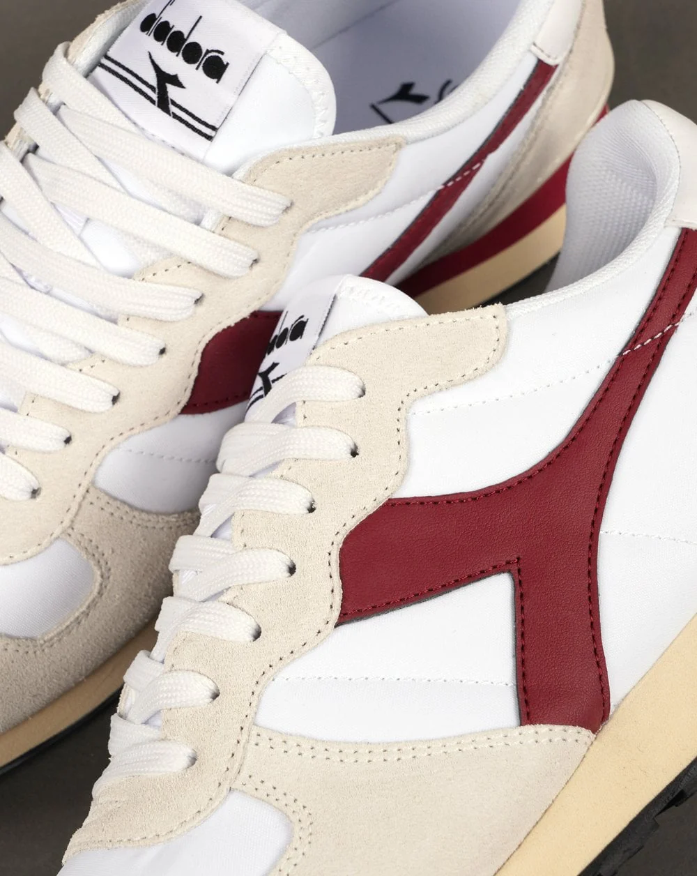 Diadora ED Moses Camaro Trainer White Burgundy - Image 4