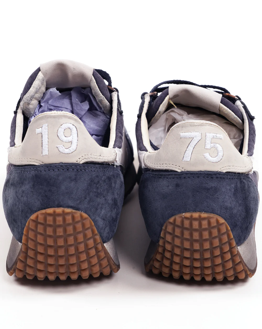 Diadora Equipe Canvas Stone Wash EVO Trainers Blue Denim - Image 5