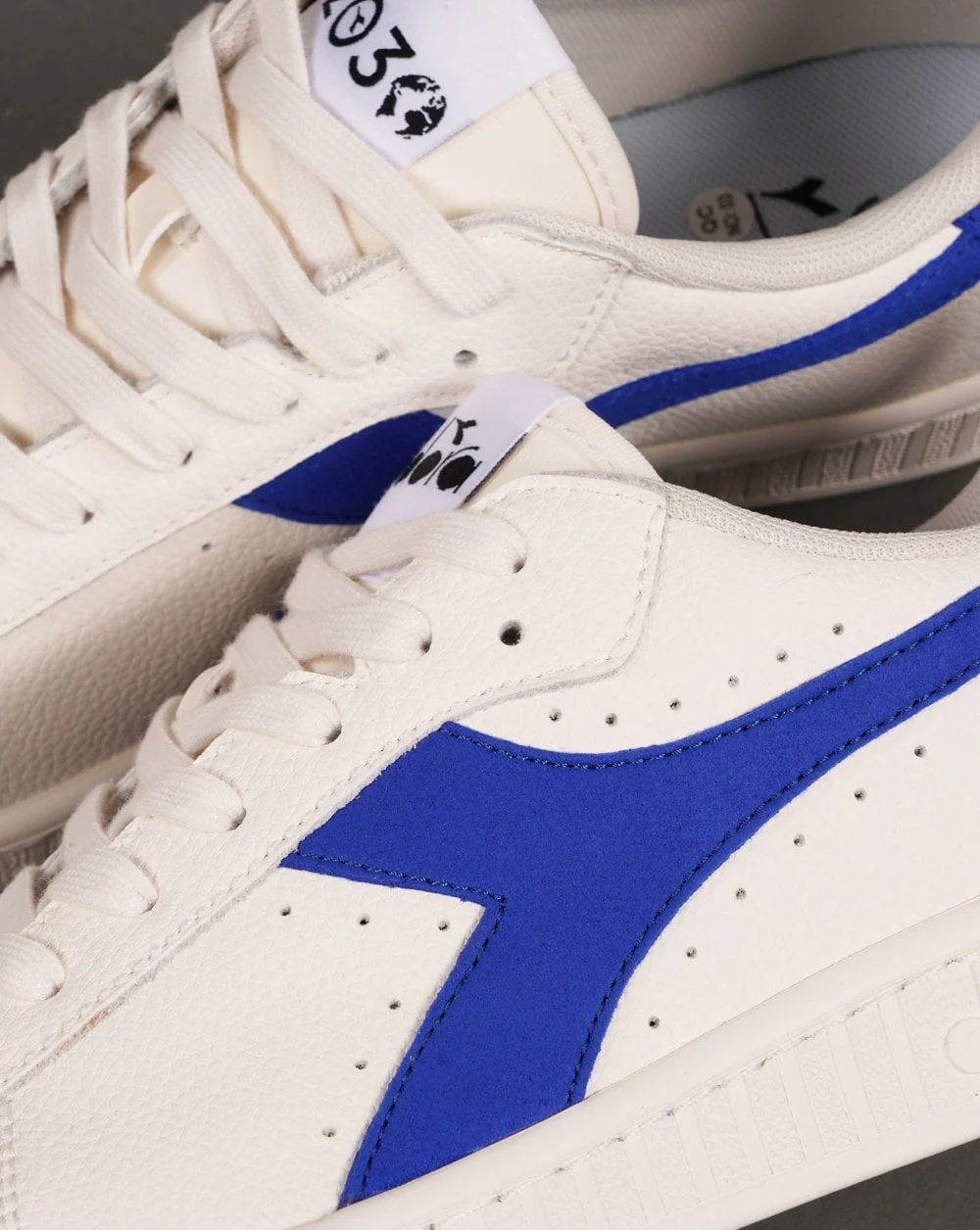 Diadora Game L Low Trainers Off White/Dark Royal - Image 3