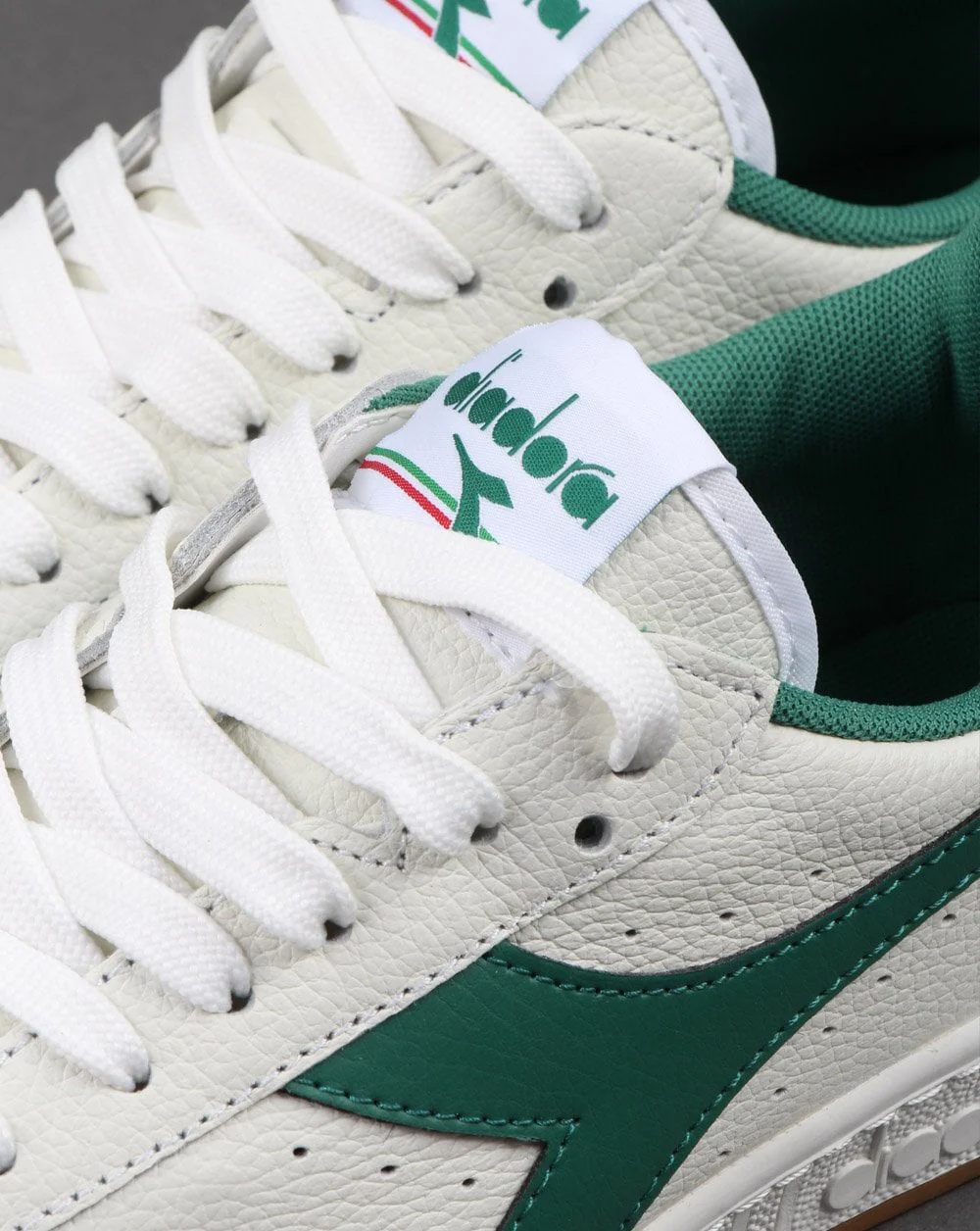 Diadora Game L Low Trainers White/green - Image 4