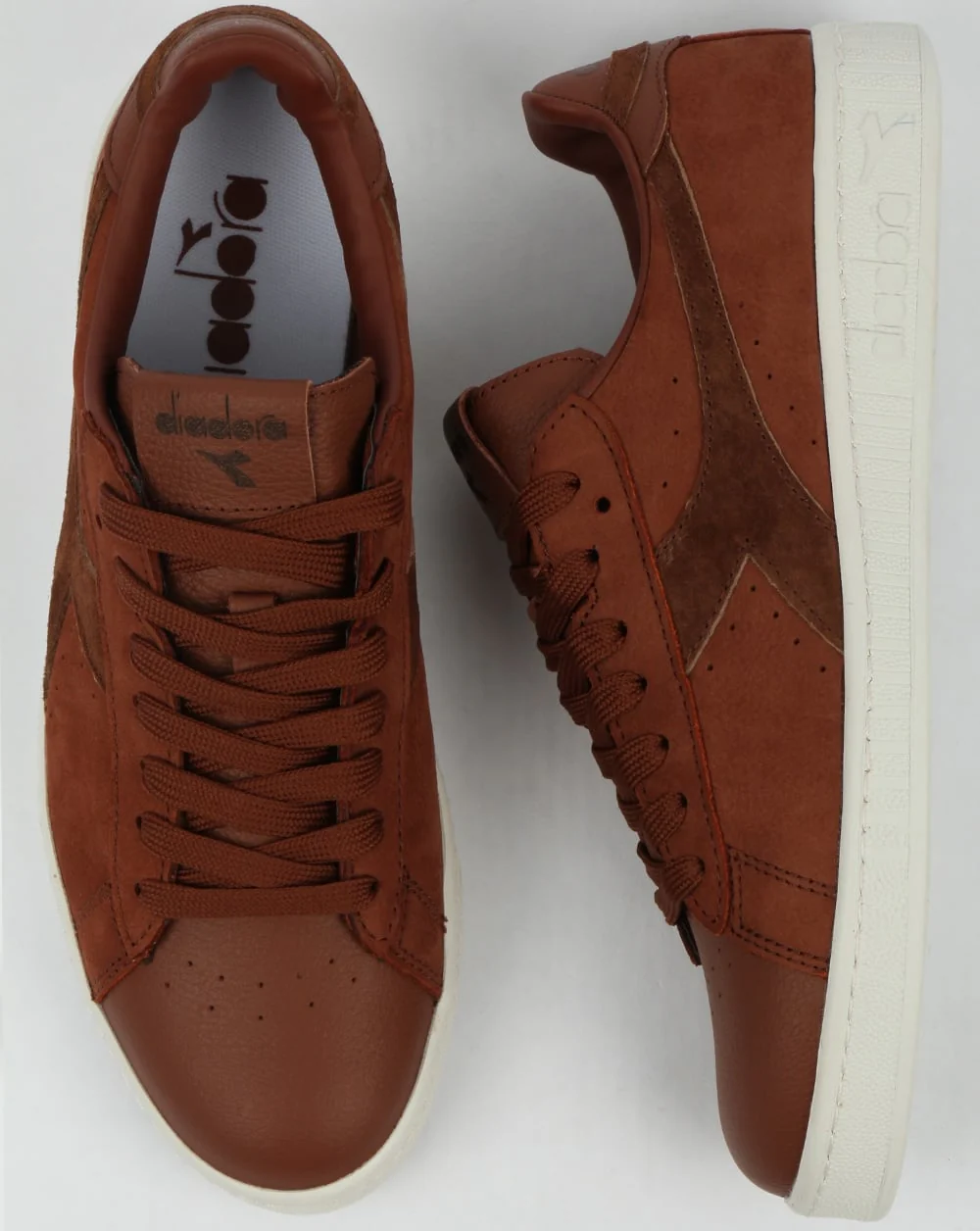 Diadora Game Low Premium Trainers Brown Sequoia - Image 2