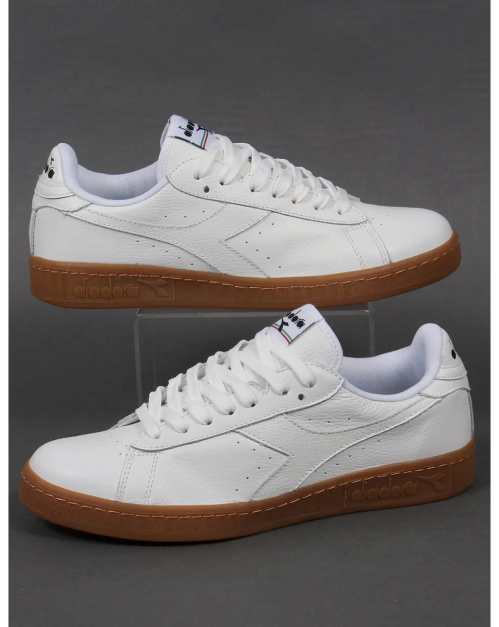 Diadora Game Low Trainers White/Gum