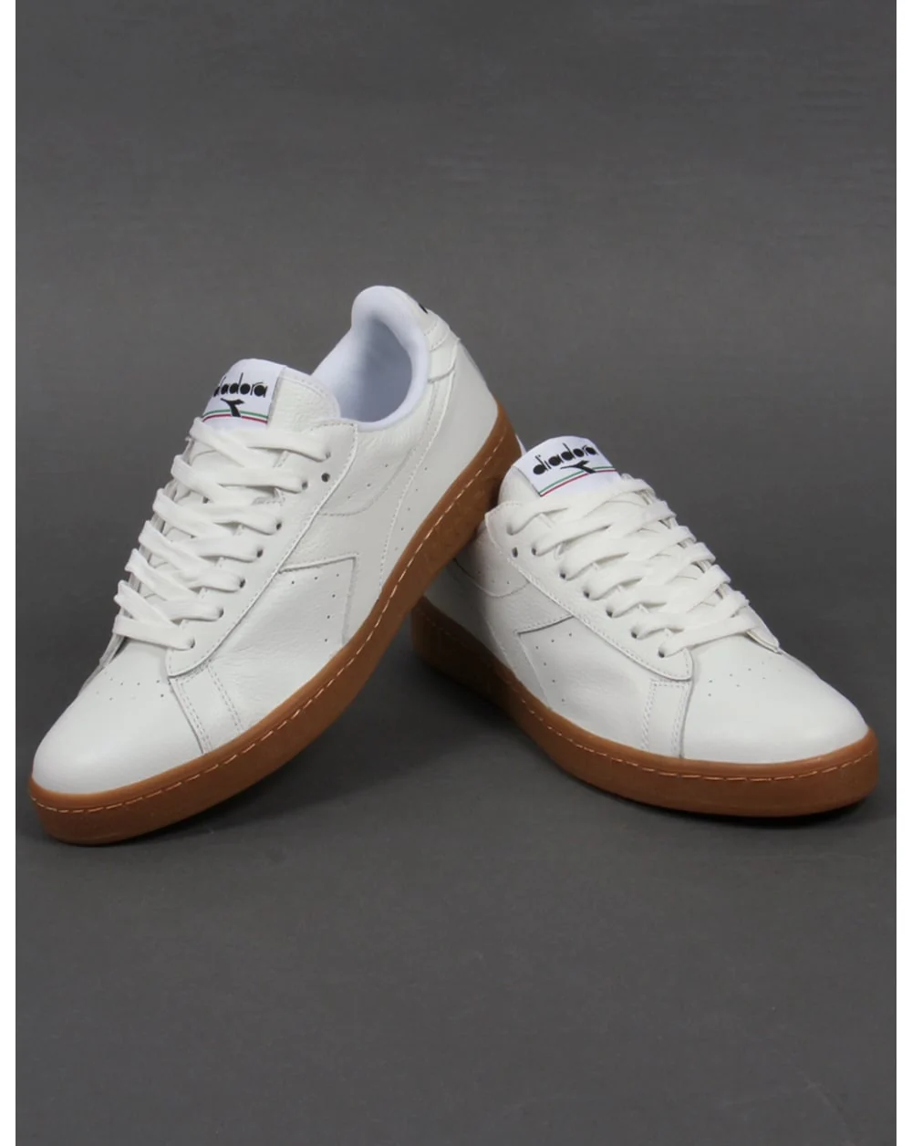 Diadora Game Low Trainers White/Gum - Image 3