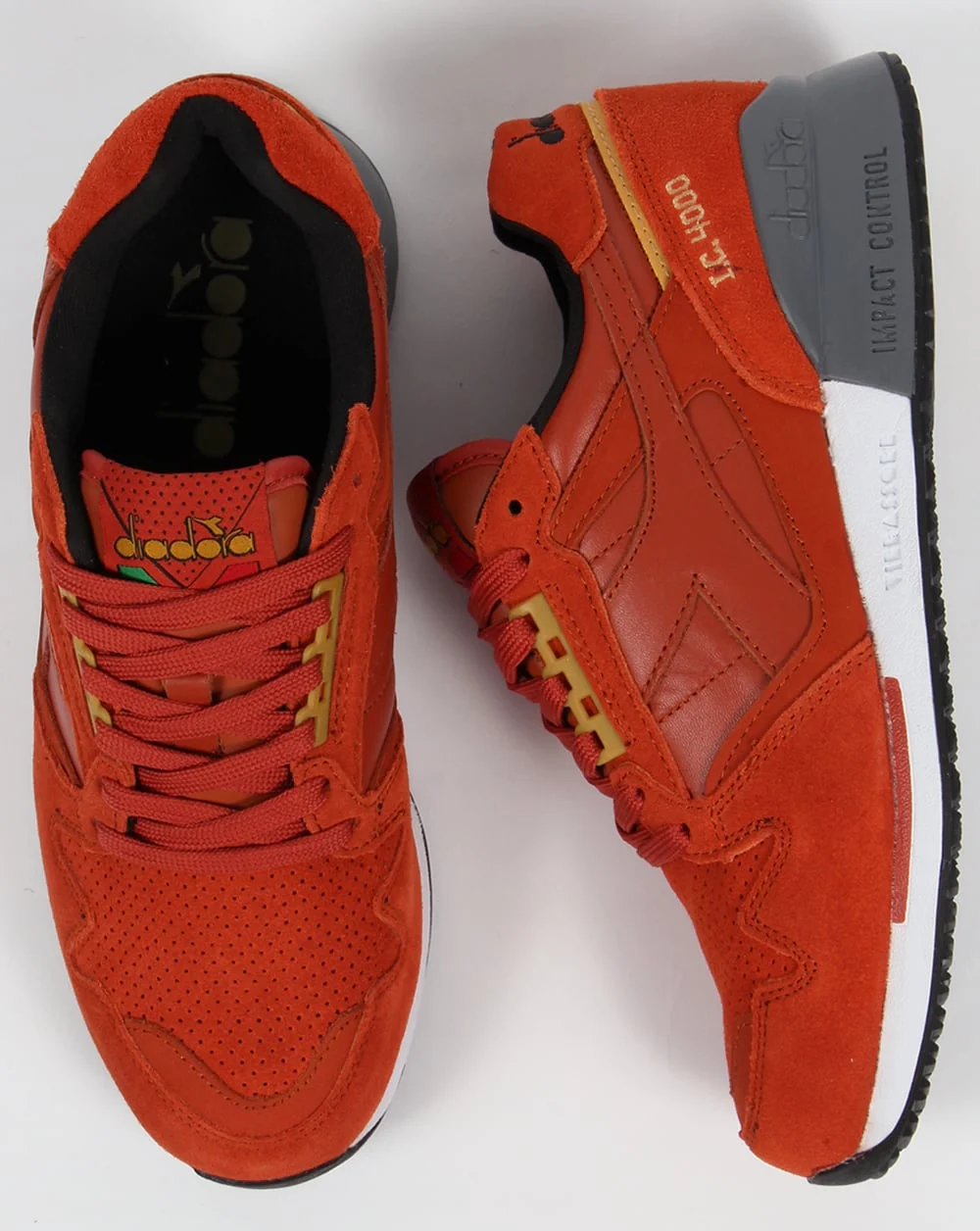 Diadora IC 4000 Premium Trainers Burnt Orange - Image 2