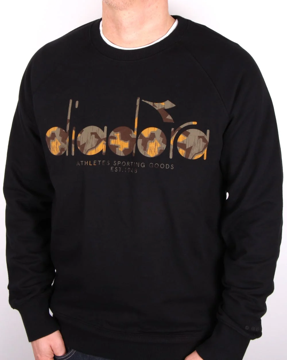 Diadora Logo Sweatshirt Black - Image 2