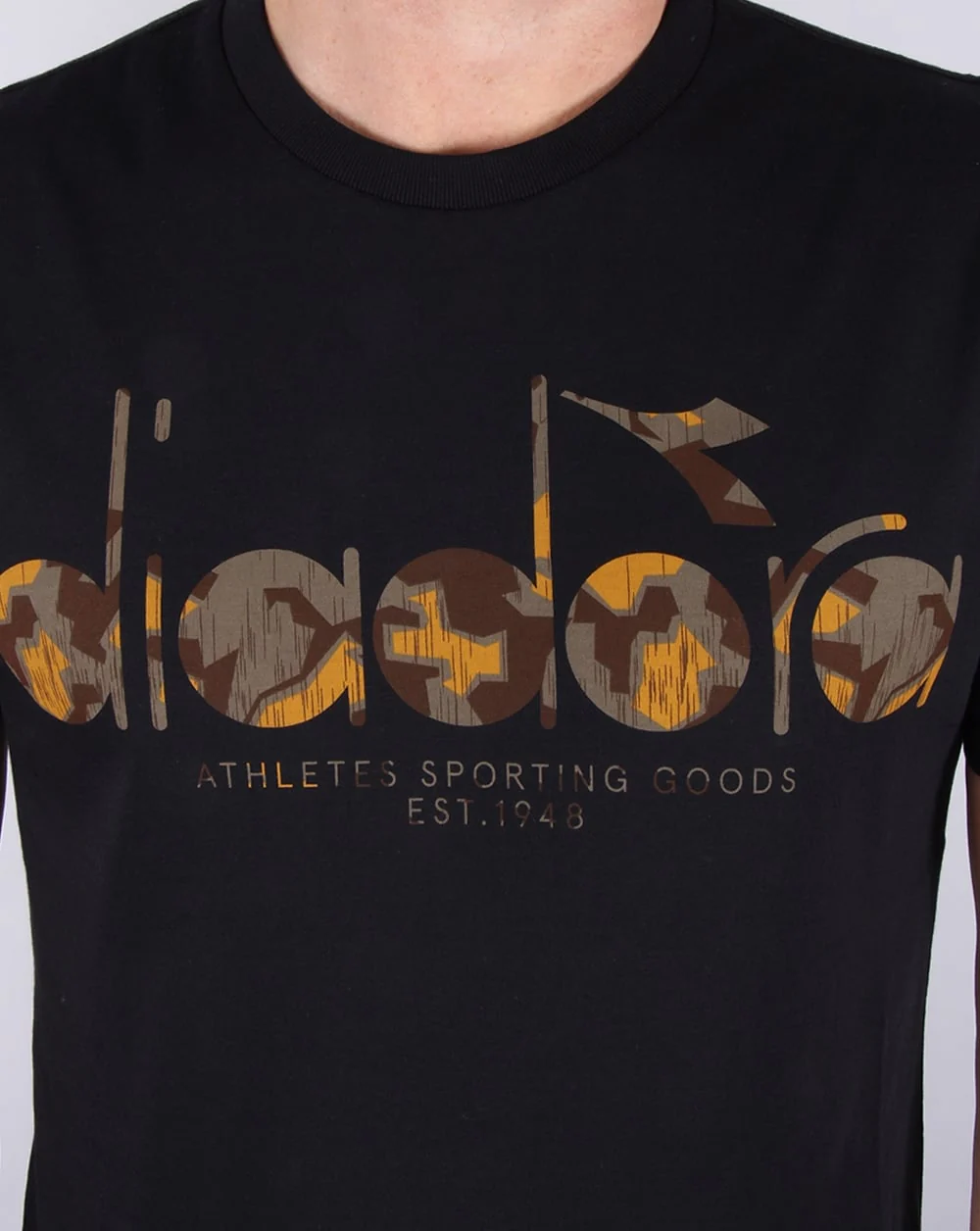 Diadora Logo T-shirt Black - Image 2