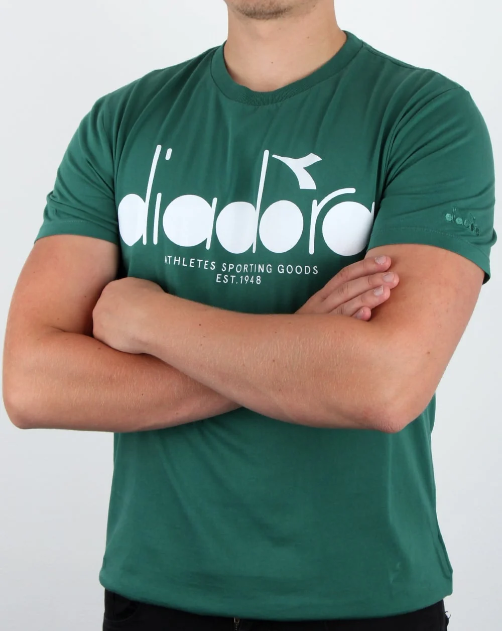 Diadora Logo T-shirt Posy Green - Image 3
