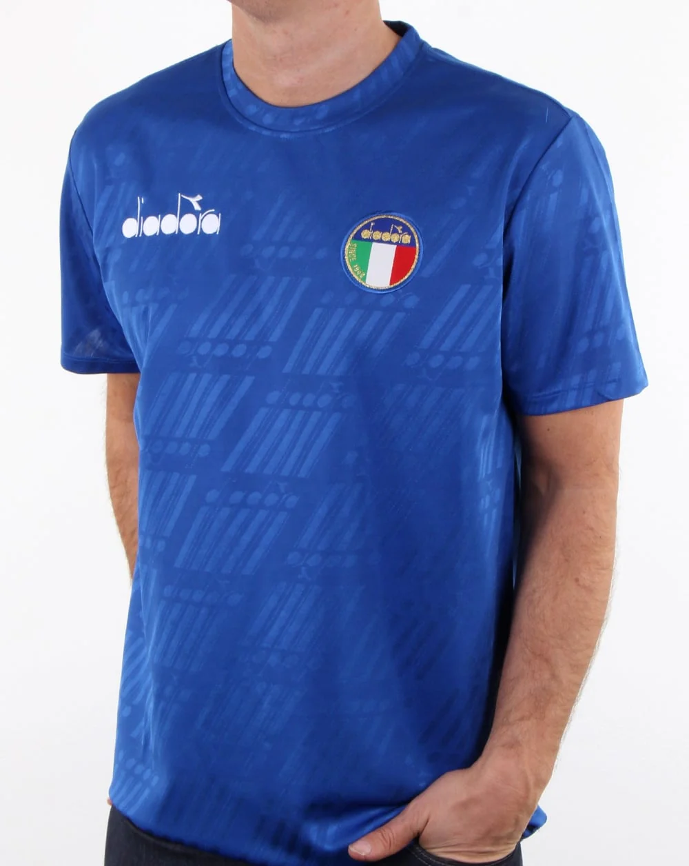 Diadora Rb94 Italia T Shirt Olympia Blue - Image 4