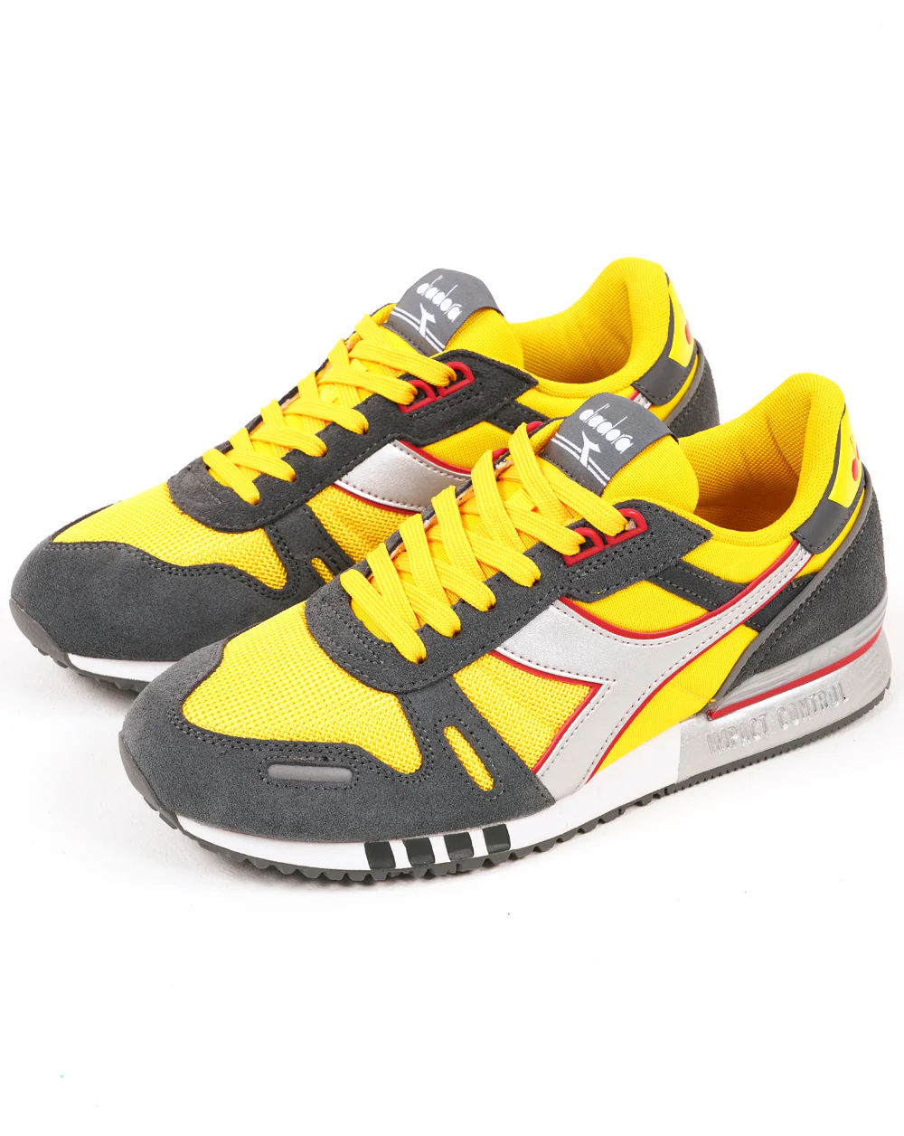 Diadora Titan Seb Trainer Yellow / Silver Grey - Image 3