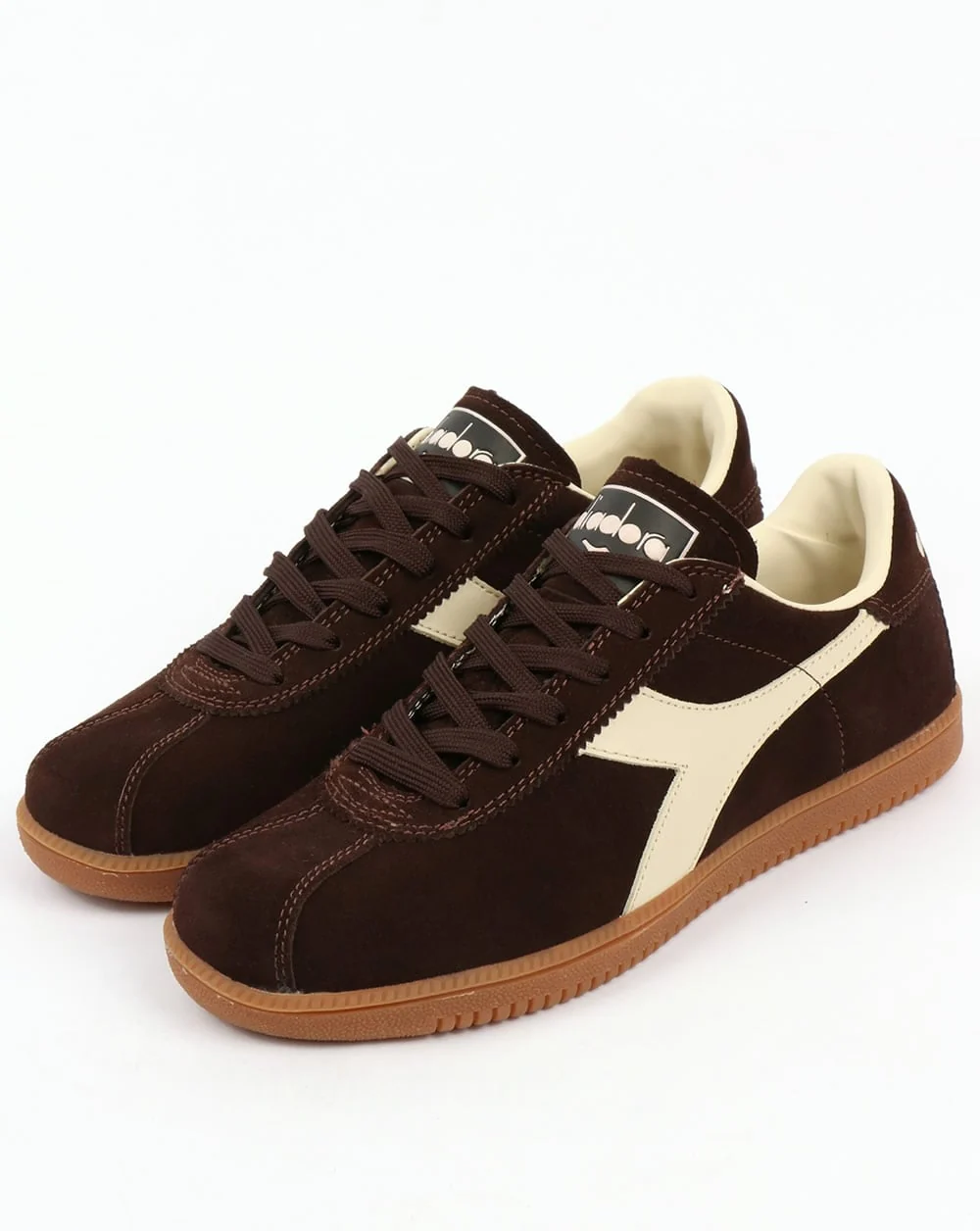 Diadora Tokyo Trainers Vintage Brown /cream - Image 3