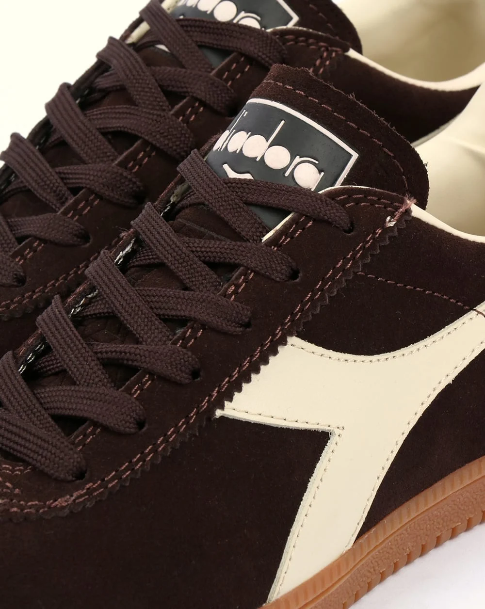 Diadora Tokyo Trainers Vintage Brown /cream - Image 4