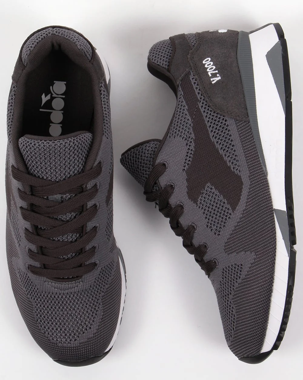 Diadora V7000 Weave Trainers Steel Grey - Image 2