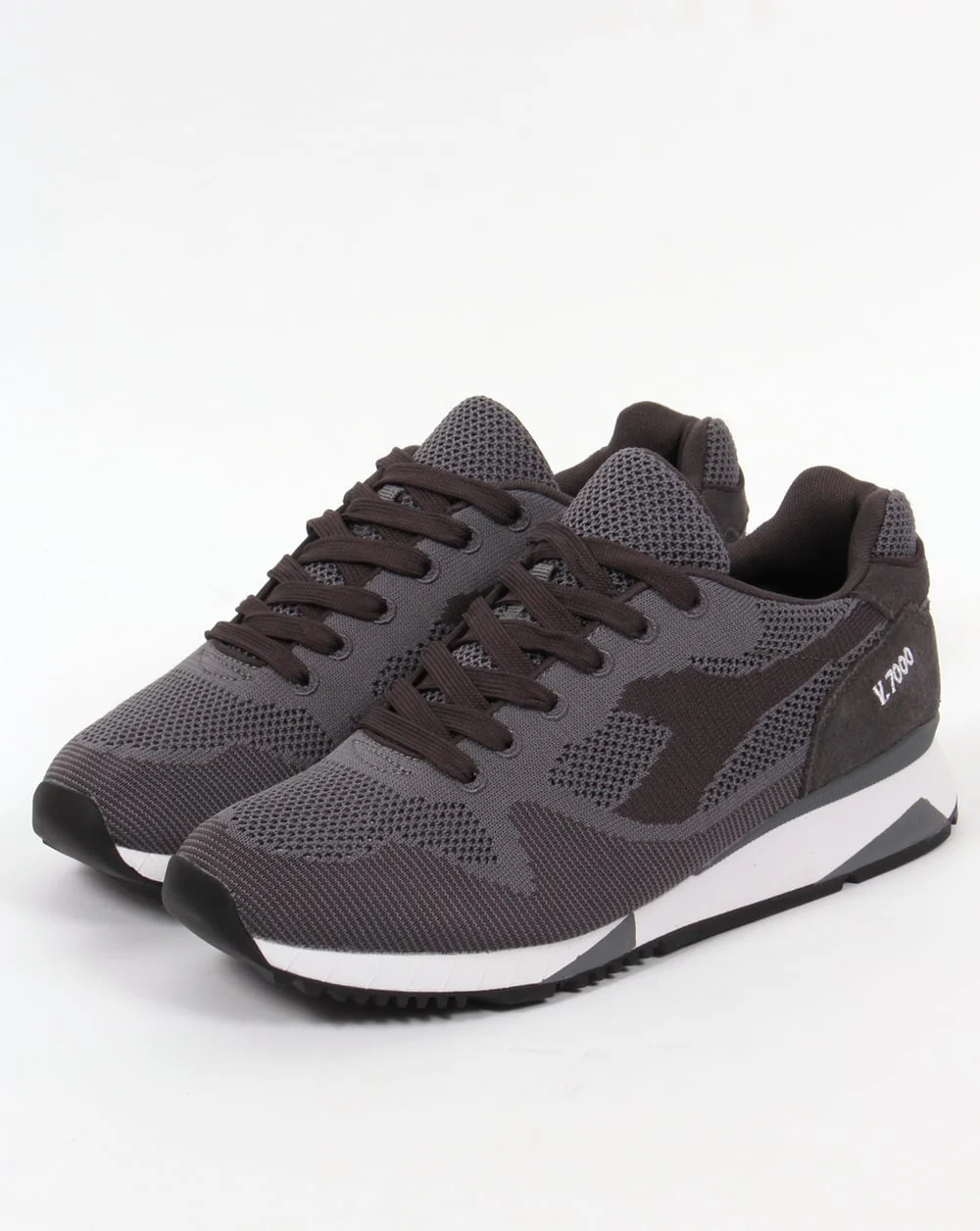 Diadora V7000 Weave Trainers Steel Grey - Image 4