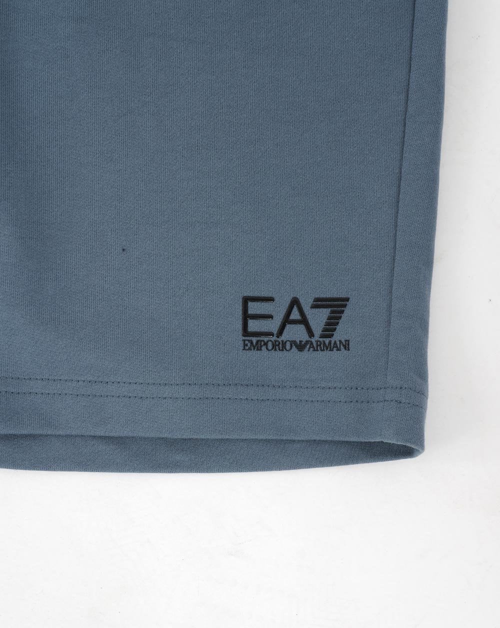 EA7 Classic Sweat Shorts Blue - Image 2