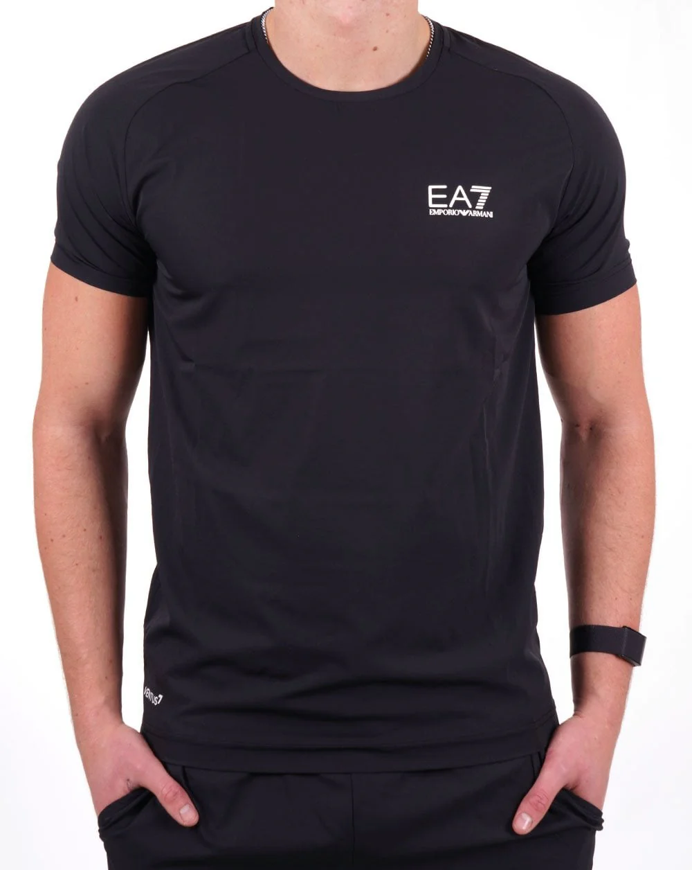 EA7 Dynamic Athlete T-shirt & Shorts Set Black - Image 2