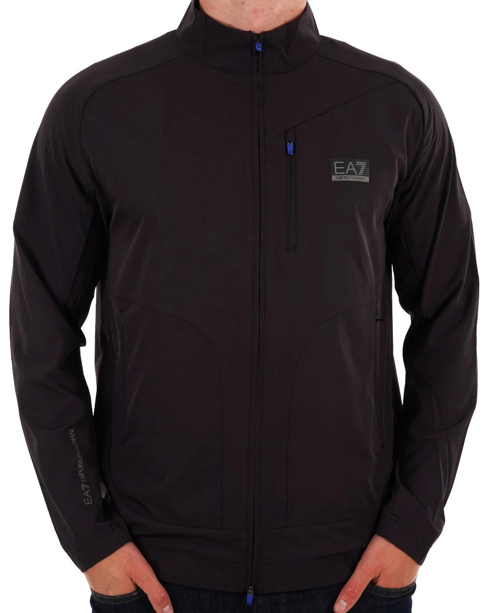 EA7 Emporio Armani Zip Jacket Black Bean