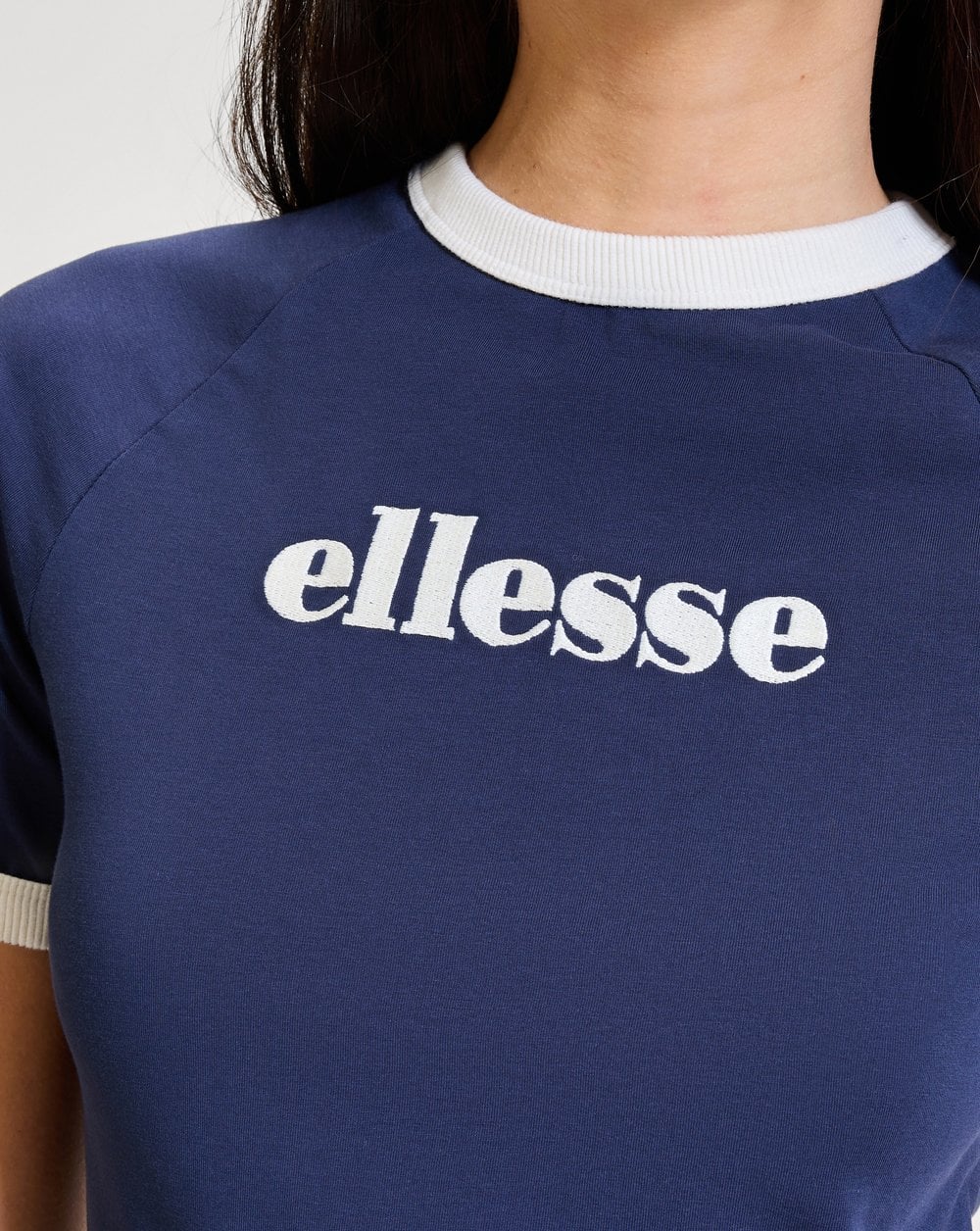 Ellesse Albenga T Shirt Dark Blue - Image 3