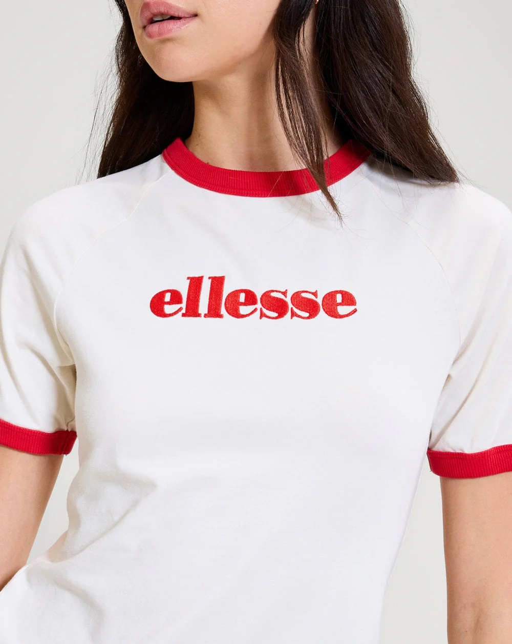 Ellesse Albenga T Shirt Off White - Image 3