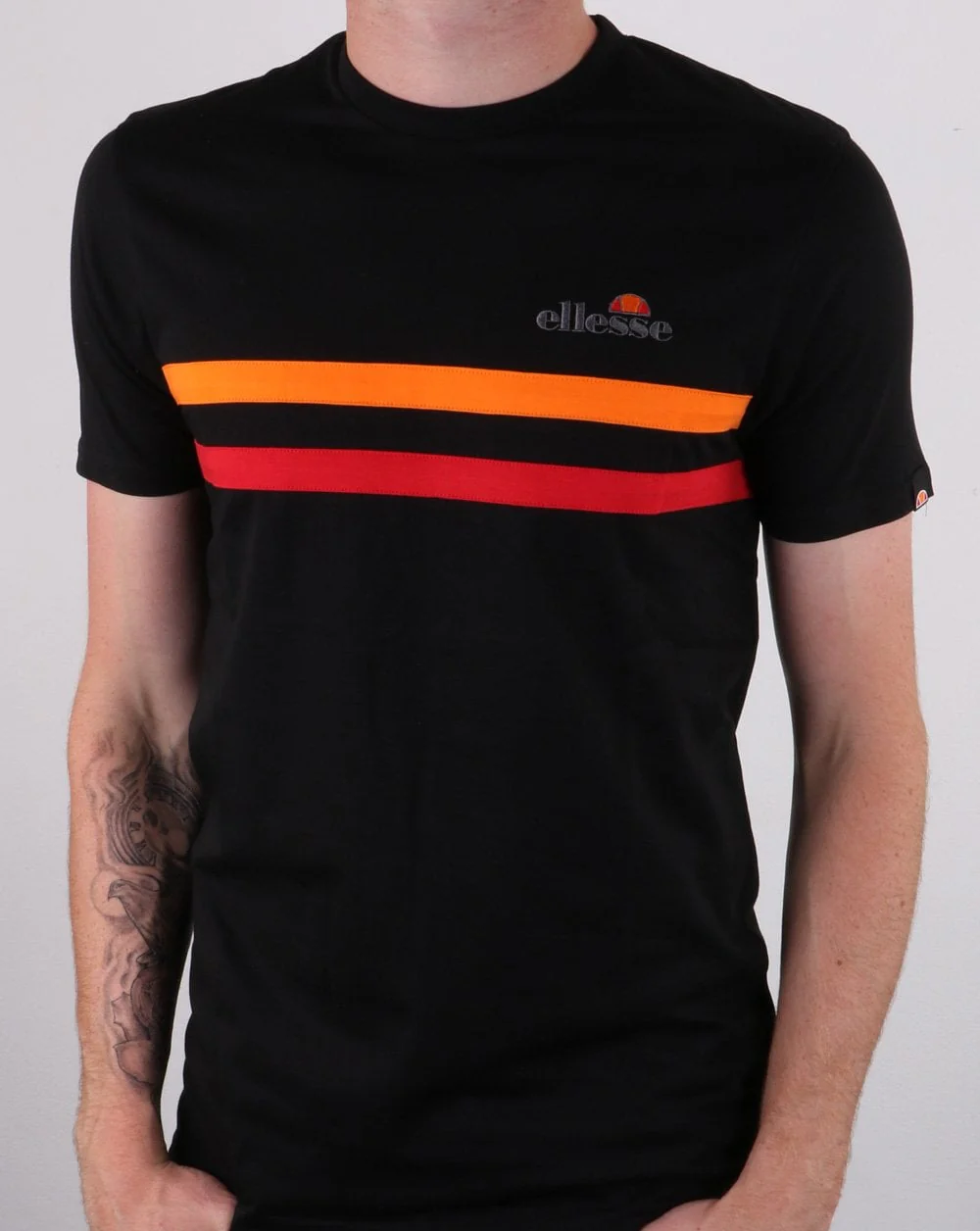 Ellesse Aprisio T Shirt Black/Orange/Red - Image 2