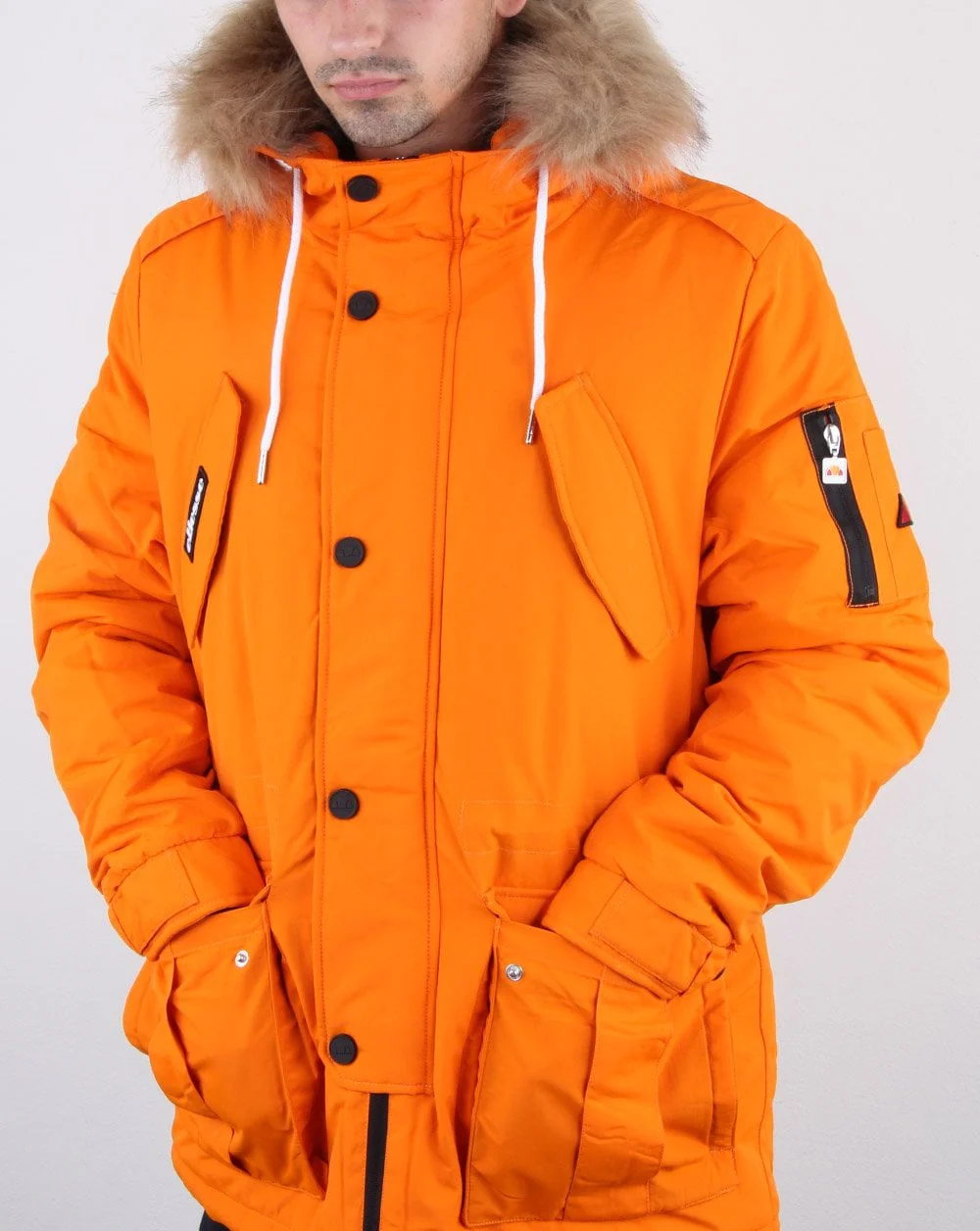 Ellesse Blizzard Parka Orange - Image 4