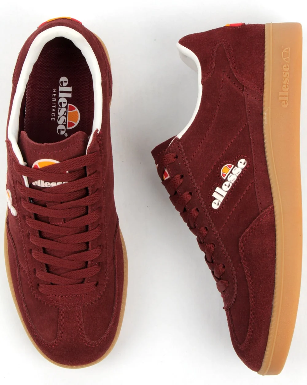 Ellesse Calcio Trainers Burgundy/gum - Image 2