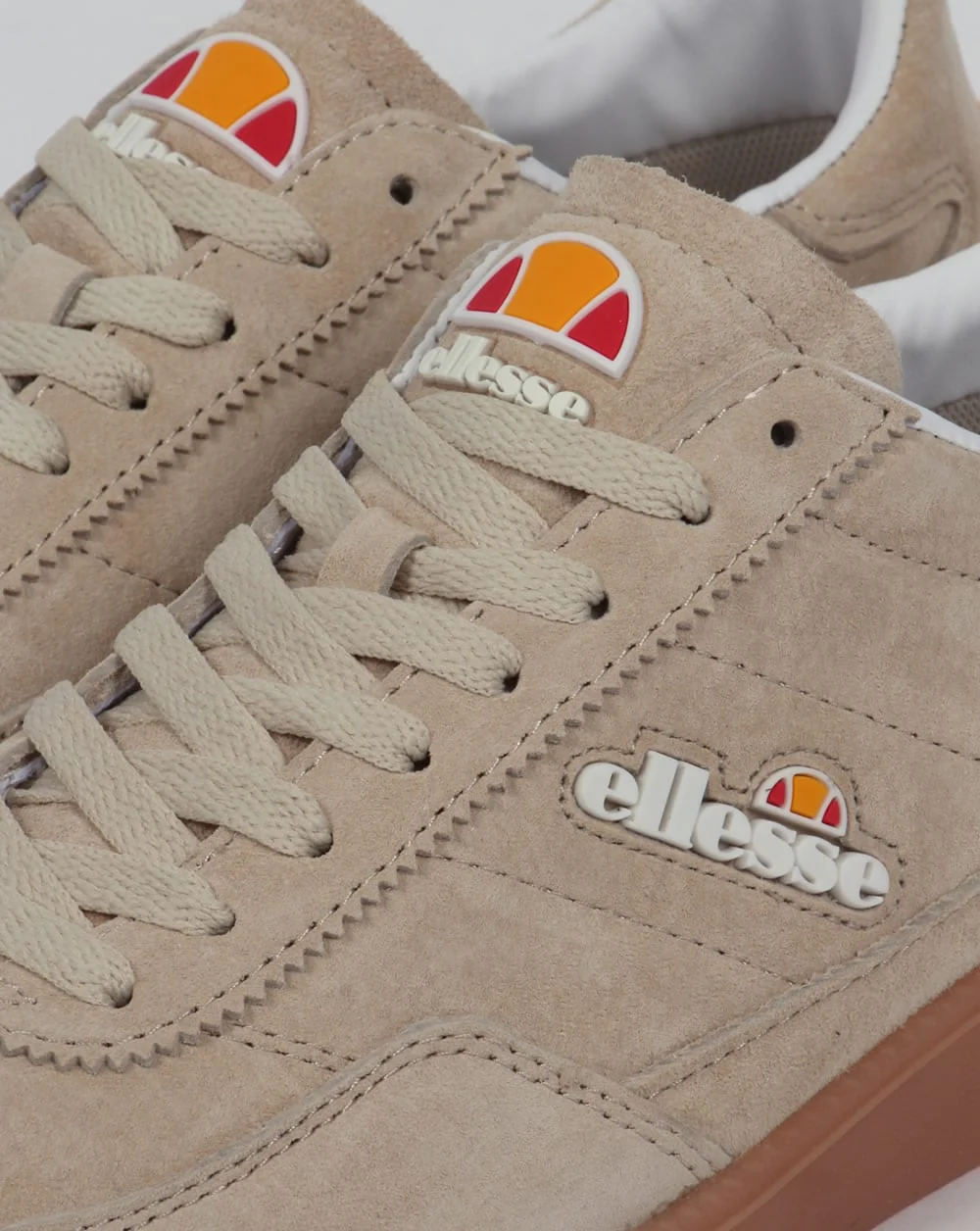Ellesse Calcio Trainers Oatmeal/Gum - Image 4
