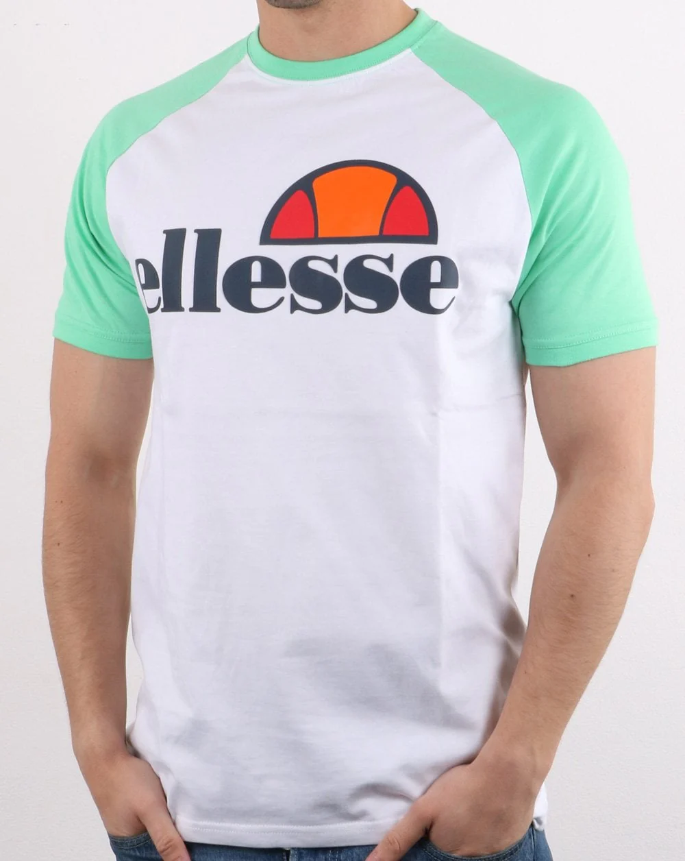 Ellesse Cassina T Shirt White/green