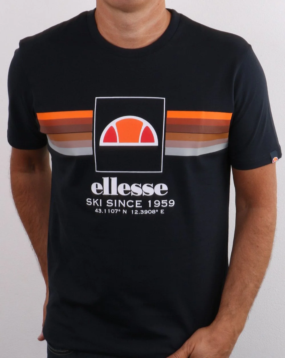 Ellesse Colo T Shirt Navy - Image 3